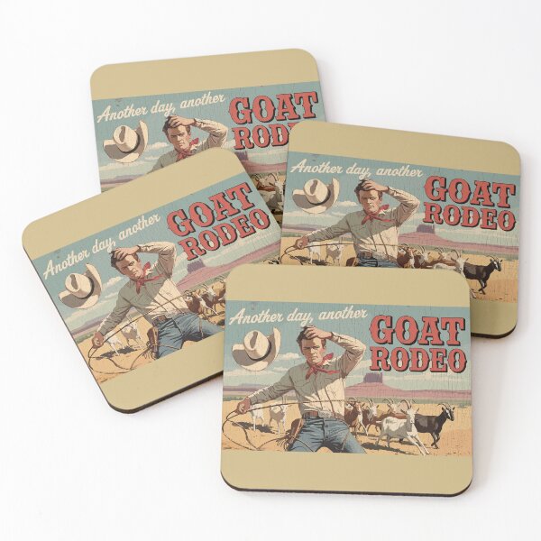 Item preview, Another Day Another Goat Rodeo  designed and sold by Taos Hum Mercantile .