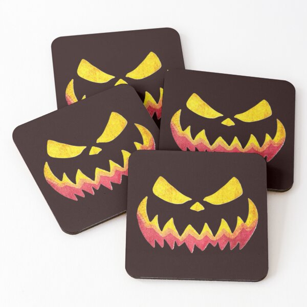 Item preview, Fiery Grin Pumpkin Face designed and sold by LuckyLunaBoutique.