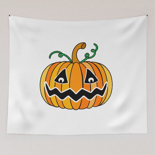 Item preview, Creepy Halloween Pumpkin Jack O Lantern designed and sold by Sartoris Art.
