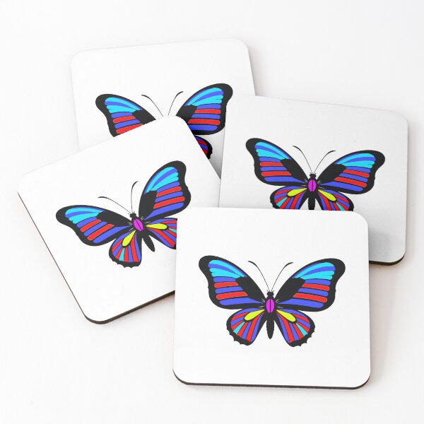 Item preview, Colorful butterfly in minimal design designed and sold by AD-Digital-Art.