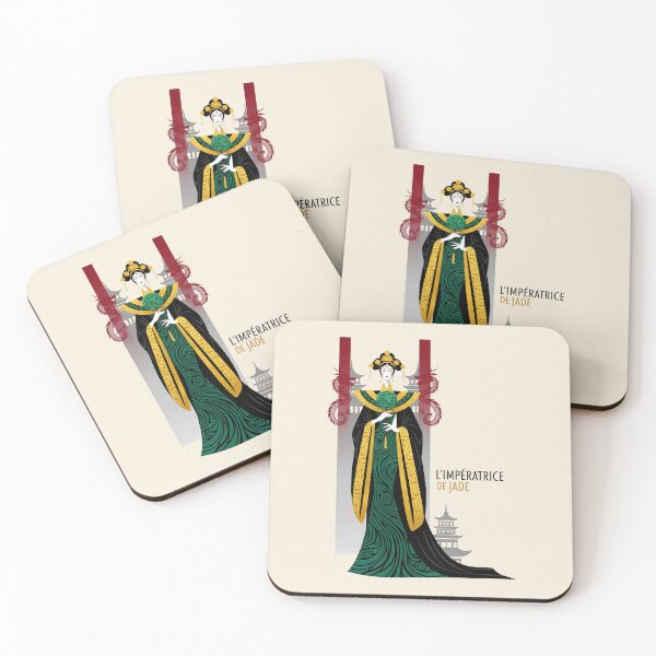 Item preview, After Erté - L'IMPÉRATRICE DE JADE (The Jade Empress) V2 designed and sold by elektronen.