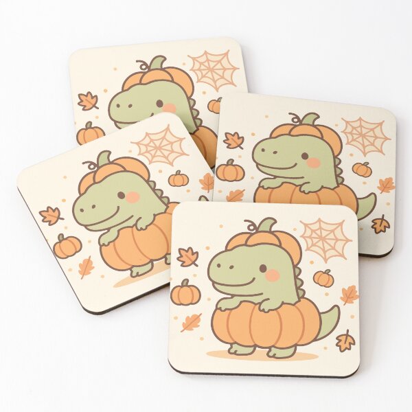 Item preview, Spooky Cute Dino Pumpkins (T-Rex) designed and sold by RHADMAS.