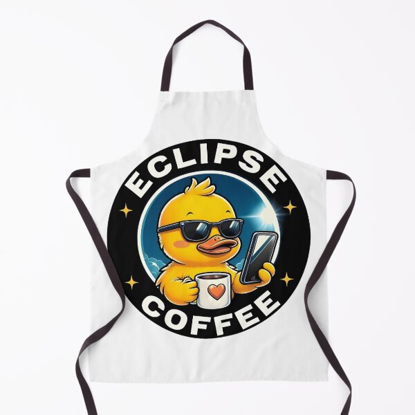 Item preview, Eclipse Coffee Funny Duck Cartoon Design designed and sold by TeeTimeTreasure.