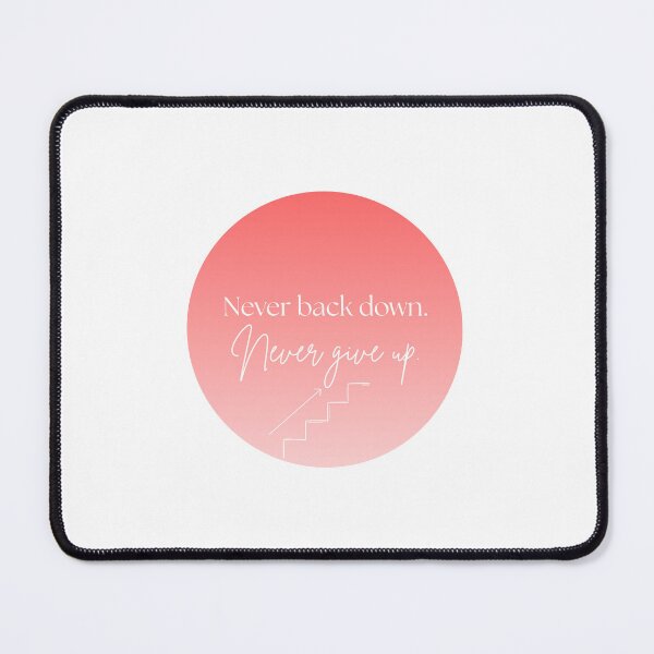 Item preview, never back down red designed and sold by CounselorCaylie.