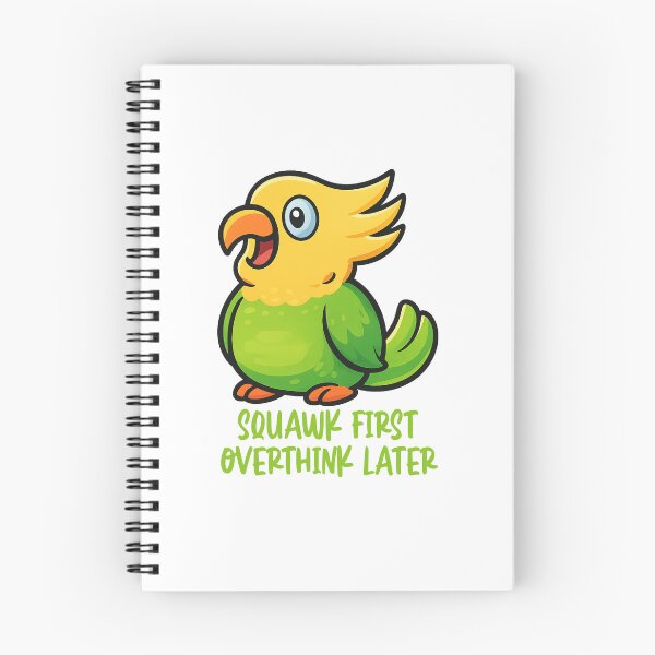 Item preview, Squawk First, Overthink Later – Parrot Design designed and sold by CanSparkleArt.
