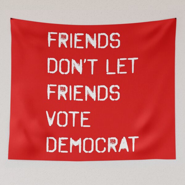 Item preview, Friends Don’t Vote designed and sold by poprockstarfish.