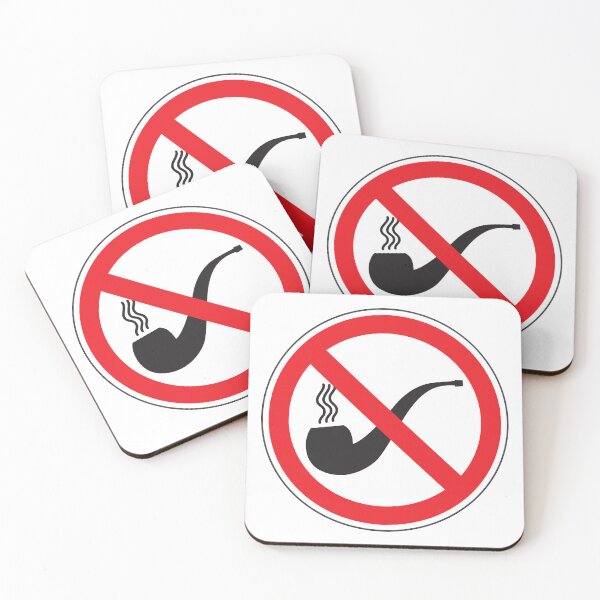 Item preview, No Smoking Pipe Sign, Circular Signage according to the Évin Law for Risk Prevention designed and sold by Panneaux et signalisations - NPOITEVIN.