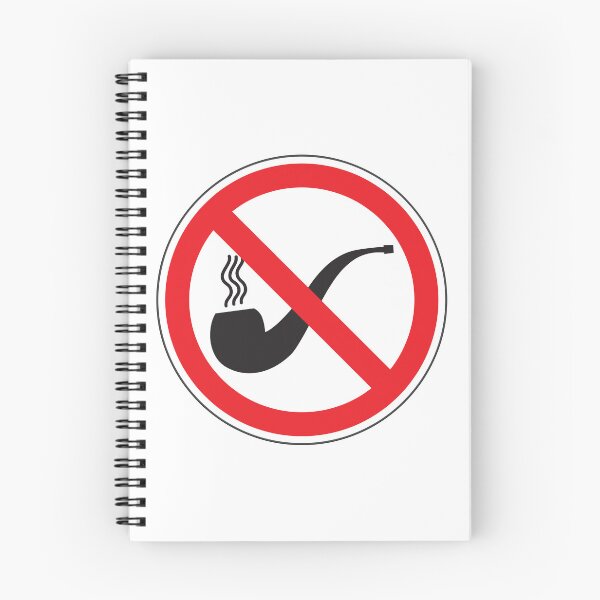 Item preview, No Smoking Pipe Sign, Circular Signage according to the Évin Law for Risk Prevention designed and sold by Panneaux et signalisations - NPOITEVIN.