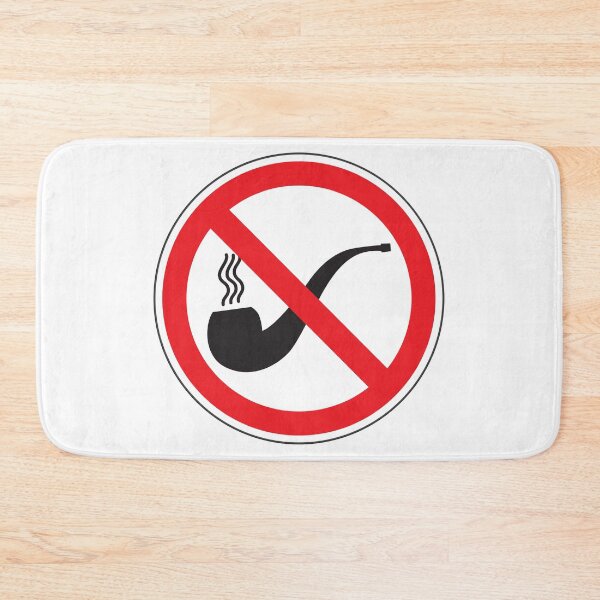 Item preview, No Smoking Pipe Sign, Circular Signage according to the Évin Law for Risk Prevention designed and sold by Panneaux et signalisations - NPOITEVIN.