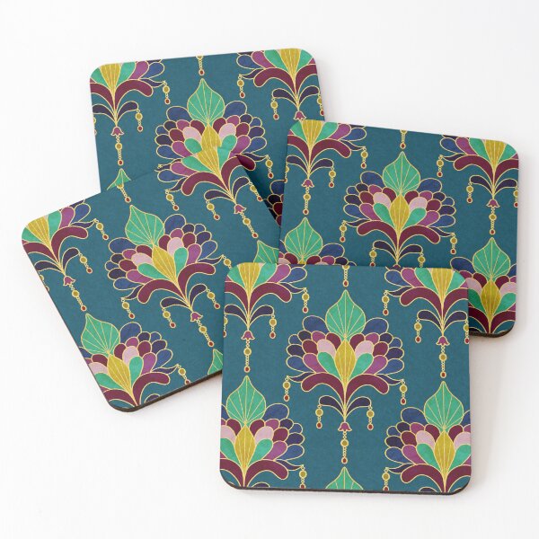 Item preview, Colorful Bohemian Glam Jewelry on Teal designed and sold by DuckyRubin.
