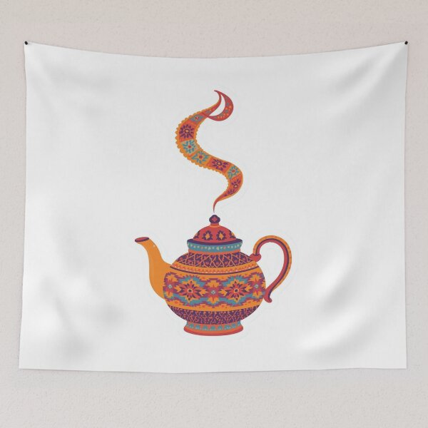 Item preview, Moroccan Tea Pot Colorful Traditional Pattern Design designed and sold by ZYNORAworld.