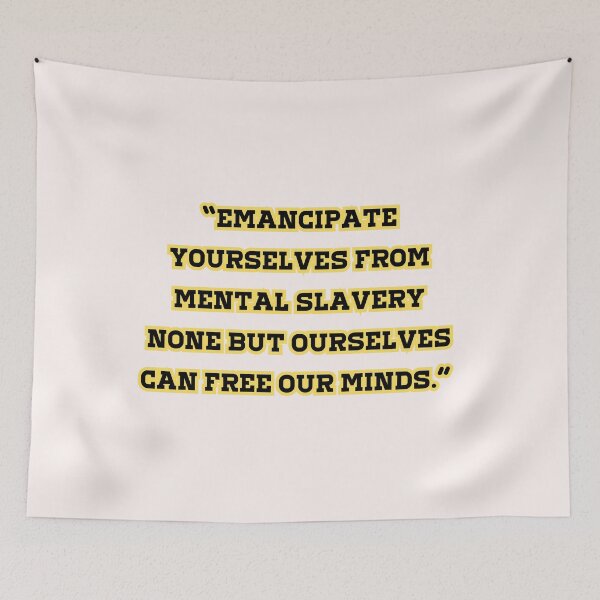 Item preview, Free Your Mind – Bob Marley Inspired Quote designed and sold by Zool sudan .