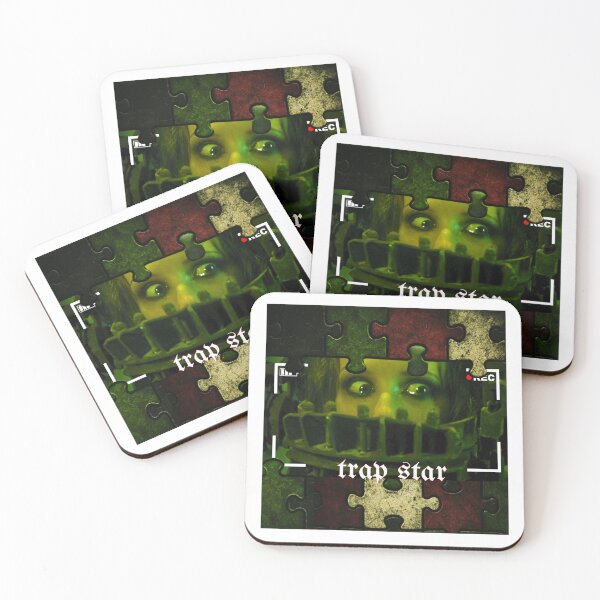 Item preview, SAW Cult Horror - Amanda Funny Bear Trap Art Print designed and sold by paintdeath.