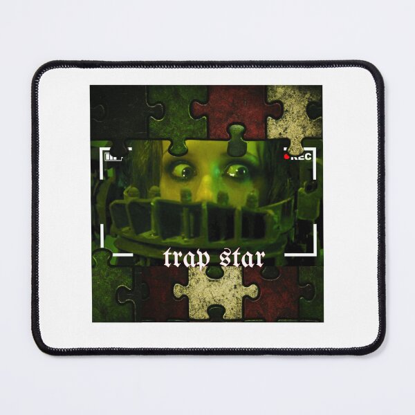Item preview, SAW Cult Horror - Amanda Funny Bear Trap Art Print designed and sold by paintdeath.