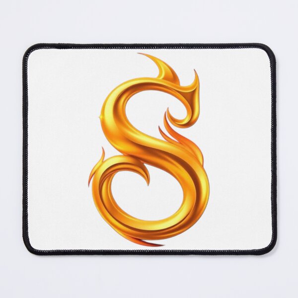 Item preview, Golden Flame Letter S – Luxury 3D Alphabet Design designed and sold by 1TruthMatrix.