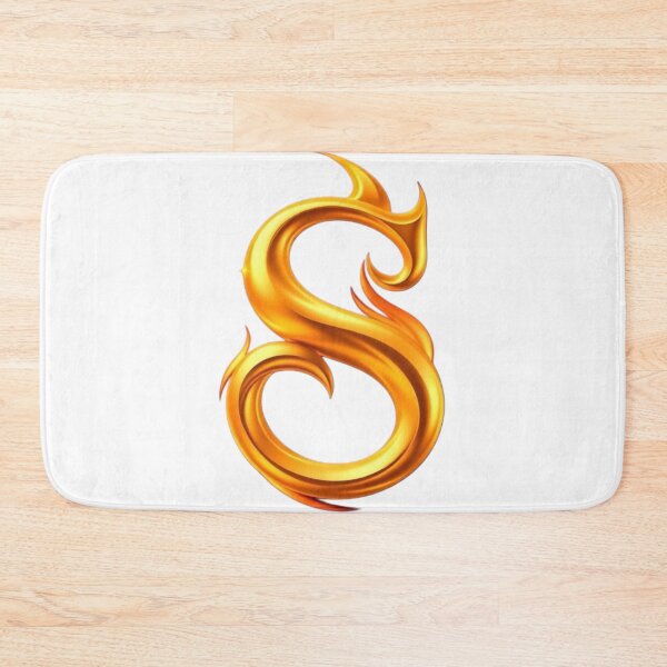 Item preview, Golden Flame Letter S – Luxury 3D Alphabet Design designed and sold by 1TruthMatrix.