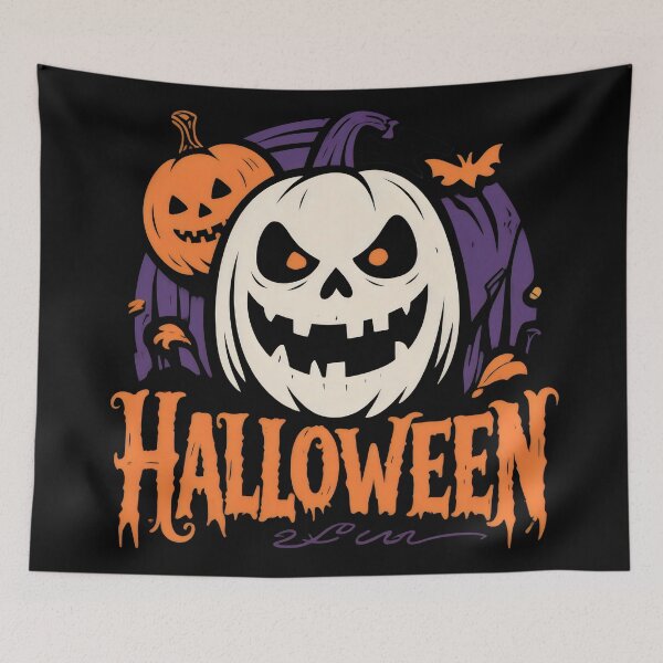 Item preview, Dark pumpkins on Halloween. designed and sold by MyHappyArtShop.