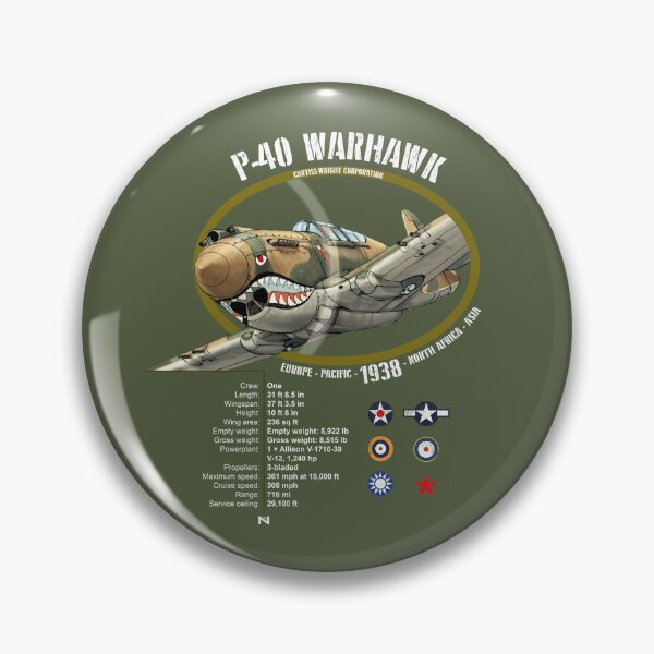 Item preview, P-40 WARHAWK CURTIS FLYING TIGERS PLANE designed and sold by MUNZdesign.