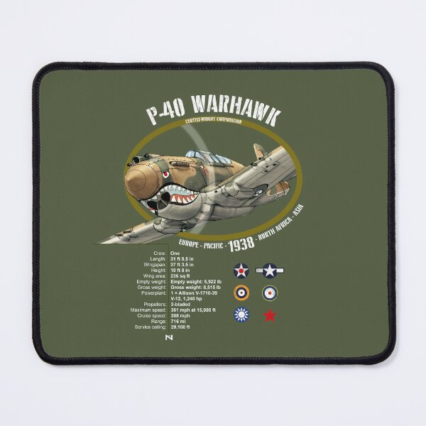 Item preview, P-40 WARHAWK CURTIS FLYING TIGERS PLANE designed and sold by MUNZdesign.