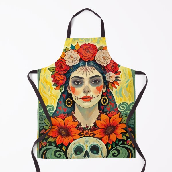 Item preview, Colorful Catrina Illustration - Day of the Dead Art and Mexican Tradition designed and sold by Ojo de Lilith.