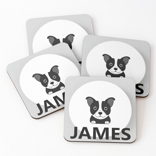 Item preview, "JAMES" dog/puppy design personalization designed and sold by ThePaintingRat.