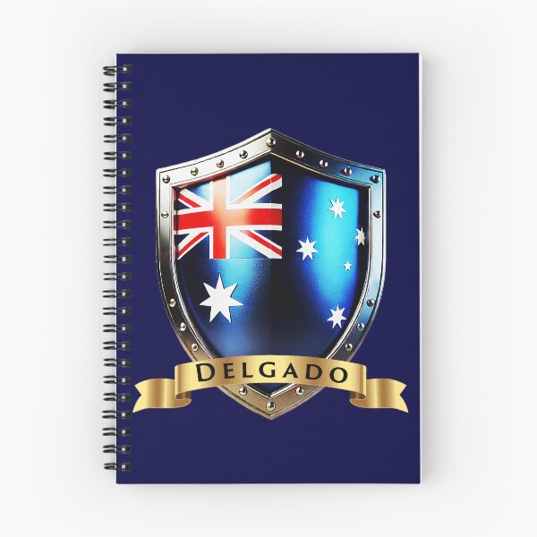 Item preview, Delgado Family Australia Shield, Heritage Crest of Pride designed and sold by Highlandkings.