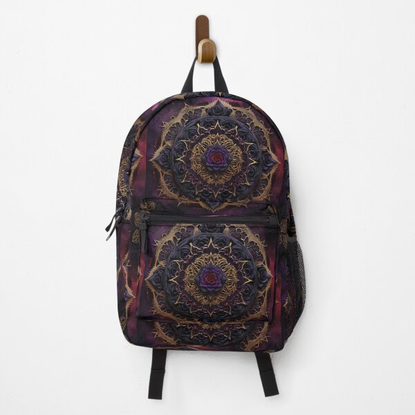 Item preview, Intricate Mandala with Roses and Gold designed and sold by InezPhotography.