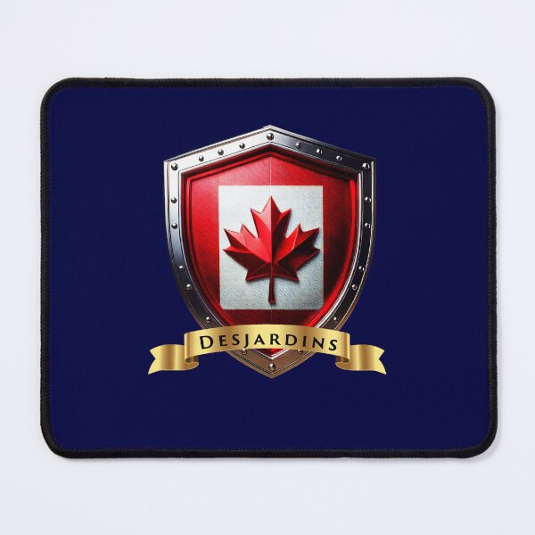 Item preview, Desjardins Family Canada Shield, Maple Leaf Heraldry Crest designed and sold by Highlandkings.