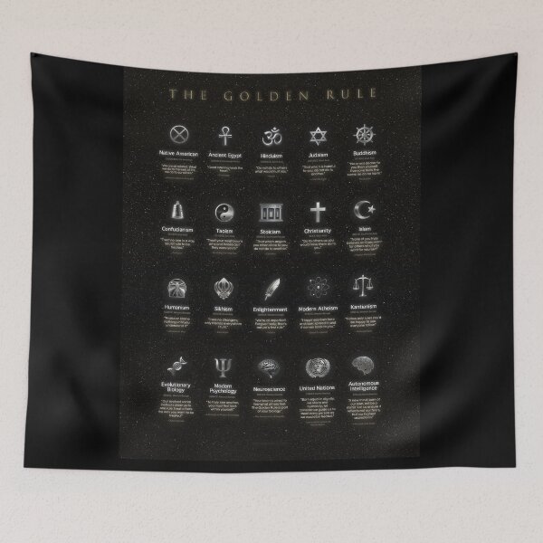Item preview, The Golden Rule (Starry Black background!) designed and sold by Pablo Carlos Budassi.