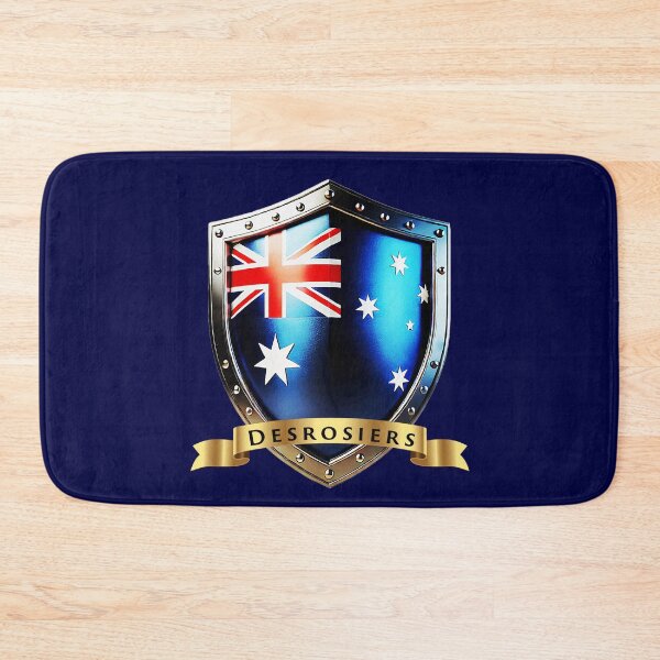 Item preview, Desrosiers Family Australia Shield, Bold Heritage Crest designed and sold by Highlandkings.