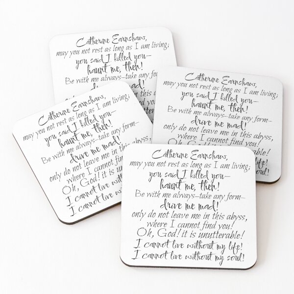 Item preview, haunt me then - Wuthering Heights quote designed and sold by introvertcafe.