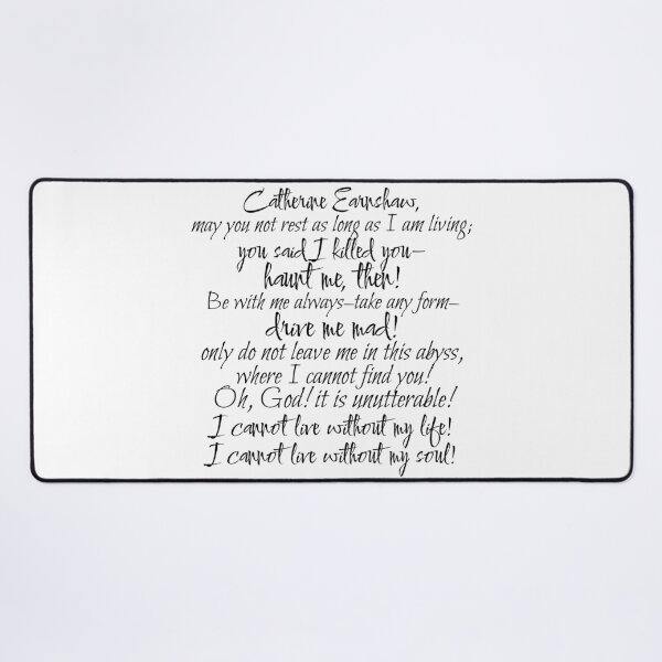 Item preview, haunt me then - Wuthering Heights quote designed and sold by introvertcafe.