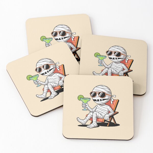 Item preview, Mummy on Beach - Halloween Fun designed and sold by VibrArtco.
