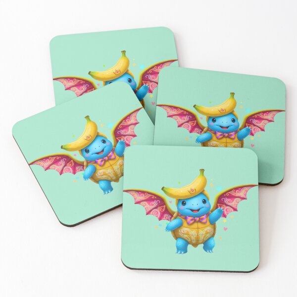 Item preview, Kawaii Dragon Fruit Bat | Cute Fantasy Halloween Creature designed and sold by E-SarnEdge.