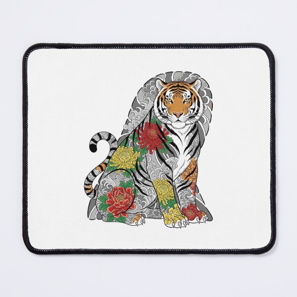 Item preview, Fierce Irezumi Tattooed Tiger Art designed and sold by Apex Designs.