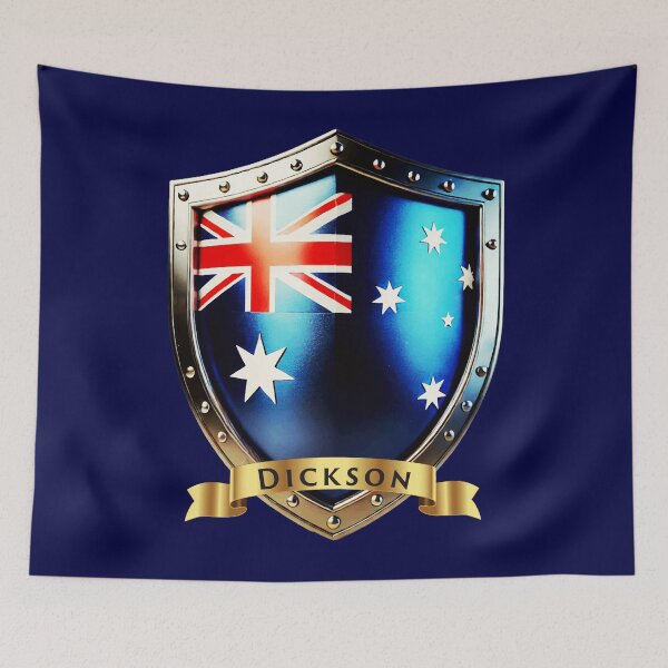 Item preview, Dickson Family Australia Shield, Bold Heritage Crest designed and sold by Highlandkings.