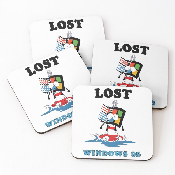 Item preview, Lost Windows 95 - Retro Tech Parody designed and sold by Drip stamp.
