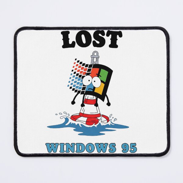 Item preview, Lost Windows 95 - Retro Tech Parody designed and sold by Drip stamp.