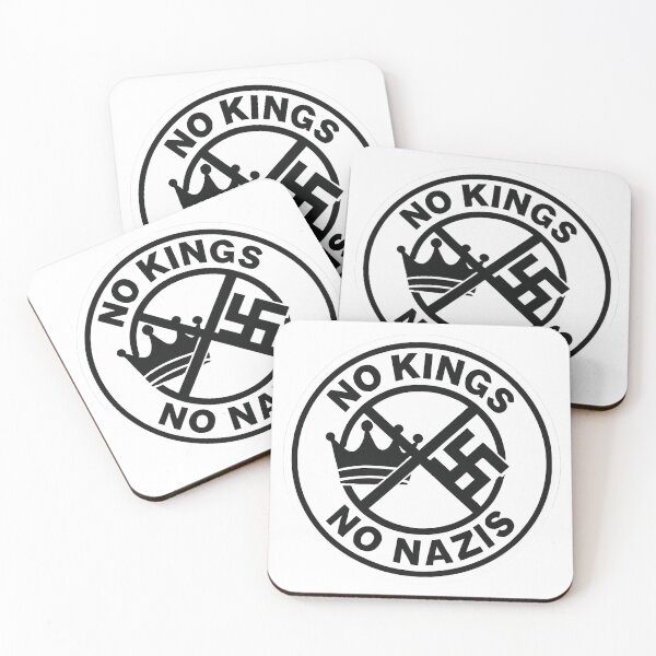 Item preview, No Kings No Nazis Anti-Fascist Anti-Monarchy Political Statement designed and sold by Owcomm.