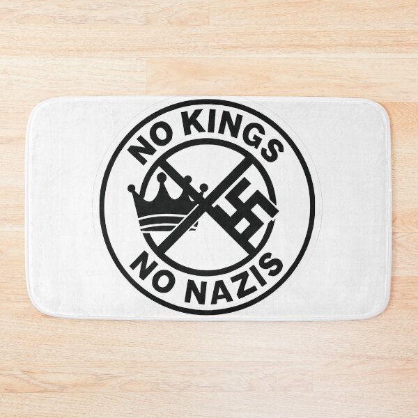 Item preview, No Kings No Nazis Anti-Fascist Anti-Monarchy Political Statement designed and sold by Owcomm.