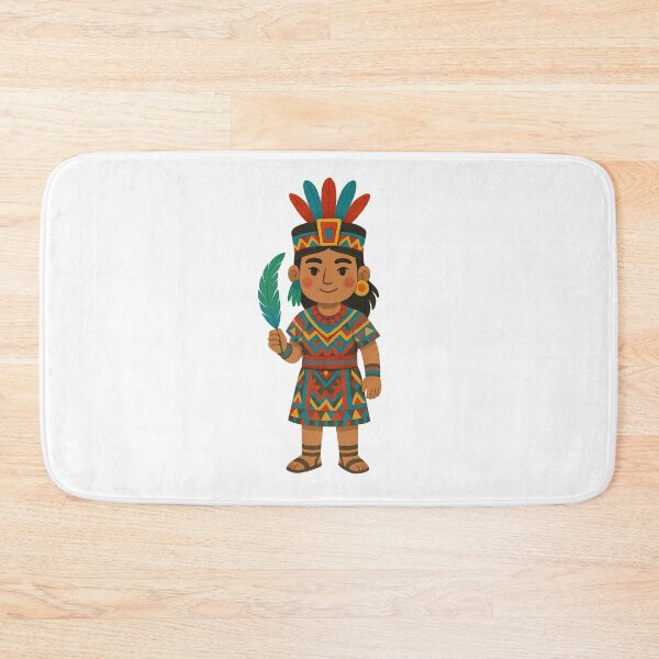 Item preview, Día de la Cultura Guatemala Mayan-Inspired Character designed and sold by kidcartoon.