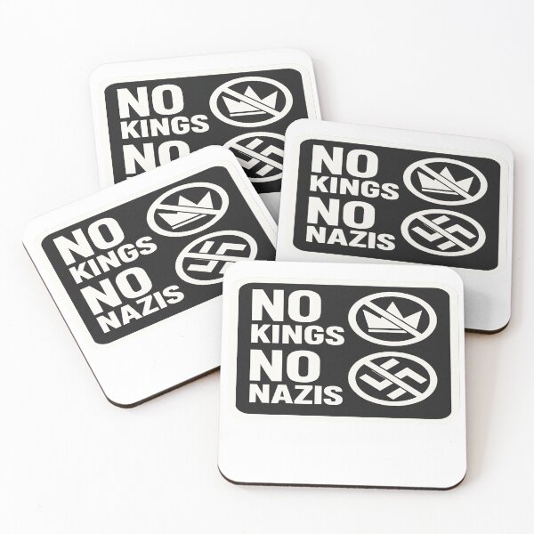 Item preview, No Kings No Nazis Anti-Authoritarian Anti-Fascist Political Slogan designed and sold by Owcomm.