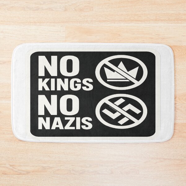 Item preview, No Kings No Nazis Anti-Authoritarian Anti-Fascist Political Slogan designed and sold by Owcomm.