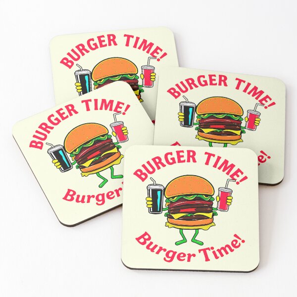 Item preview, Cheerful Cartoon Burger Character - Burger Time Fun designed and sold by PENLEAF DESIGNS.