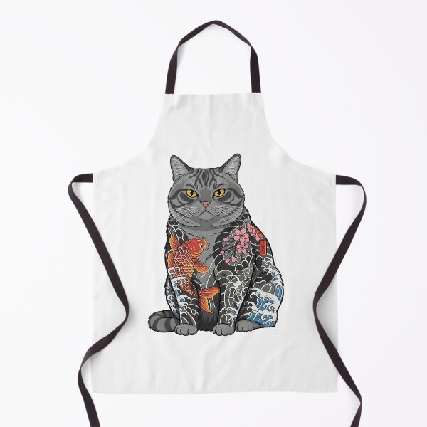Item preview, Gangster Cat with Japanese Tattoos designed and sold by Apex Designs.