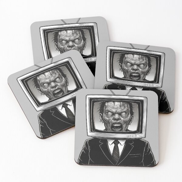 Item preview, Zombie in Suit - Undead TV Head designed and sold by NightTimeJ.