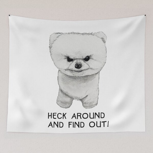 Item preview, Feisty Pup | Heck Around and Find Out designed and sold by BugCreative.