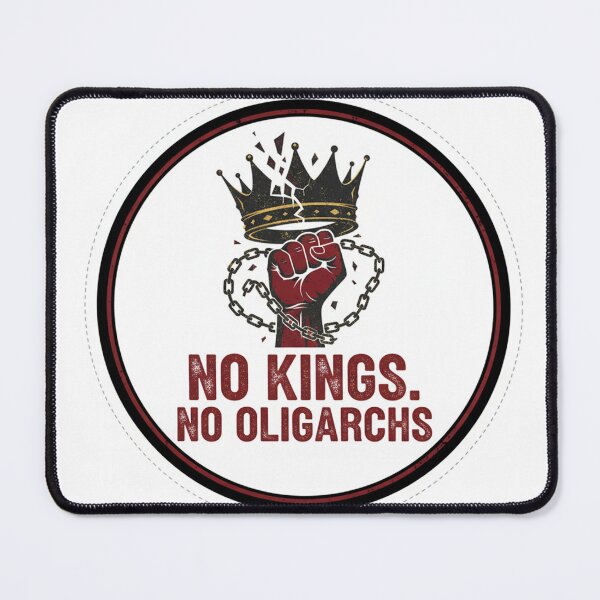 Item preview, No Kings No Oligarchs designed and sold by Owcomm.
