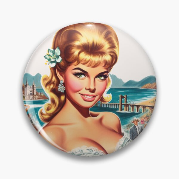 Item preview, Cute Retro Blonde Pin-up designed and sold by PulpVintage.