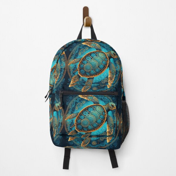 Item preview, Intricate Turtle Mandala in Vibrant Blue designed and sold by InezPhotography.
